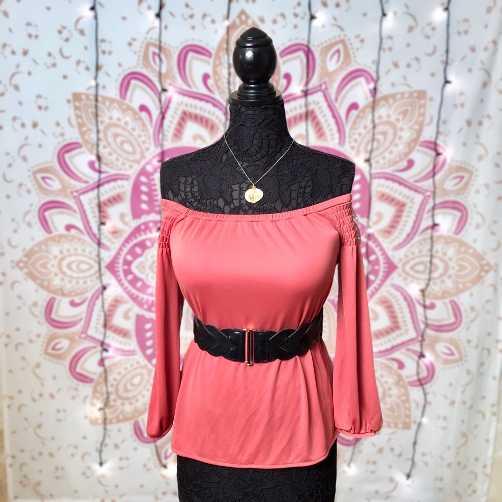Ann Taylor Rose  Off Shoulder Blouse XS